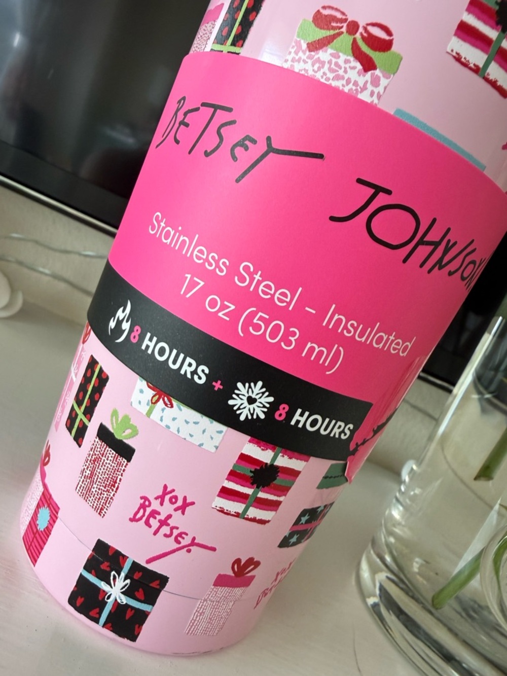 Betsey Johnson stainless steel 17 ounce insulated cup - Picture 4 of 7